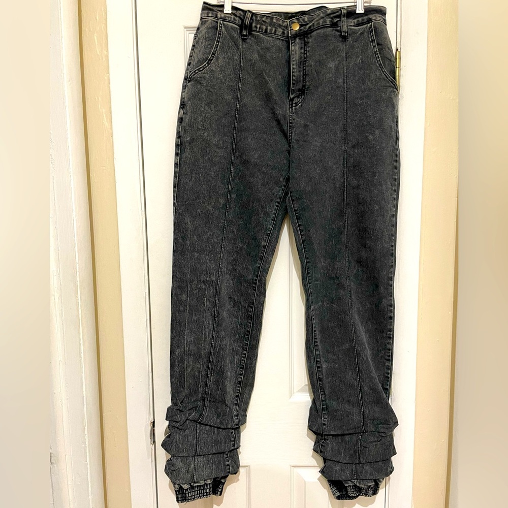 Fashion Nova Stacked Denim Joggers